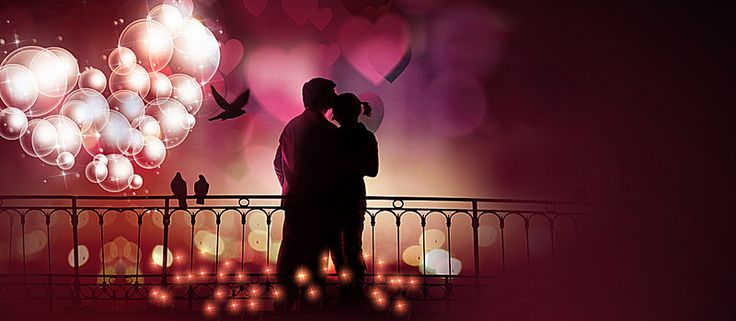 Romantic Couple Kissing
